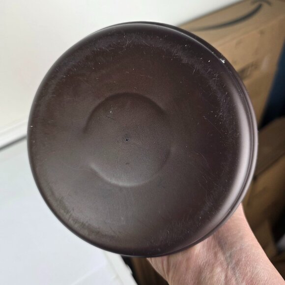 Red Flashed Glass Daisy Vase Hummingbird Feeder 9" - Picture 5 of 7